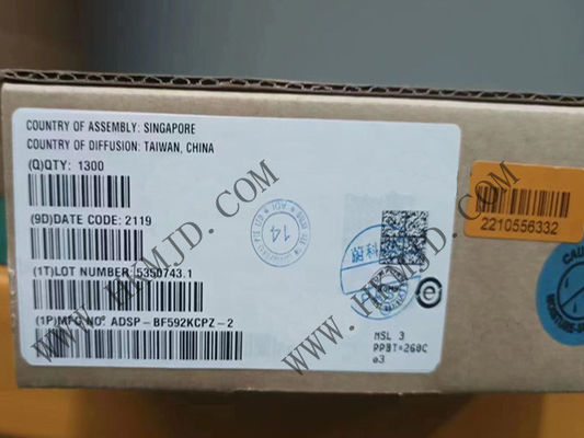 Microcontrôleur MCU ADSP-BF592KCPZ-2 jusqu'à 200 MHz Processeurs de signal numérique 64 VFQFN