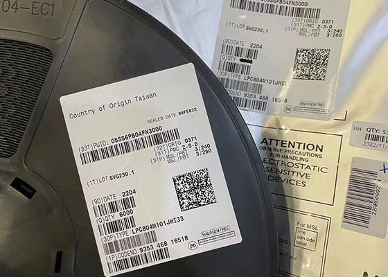 Microcontrôleur MCU LPC804M101JHI33 Microcontrôleur IC à un seul noyau de 32 bits de 15 MHz