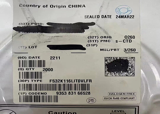 Microcontrôleur MCU FS32K116LIT0VLFR 48MHz ARM Cortex-M0+ S32K Microcontrôleur IC 48-LQFP