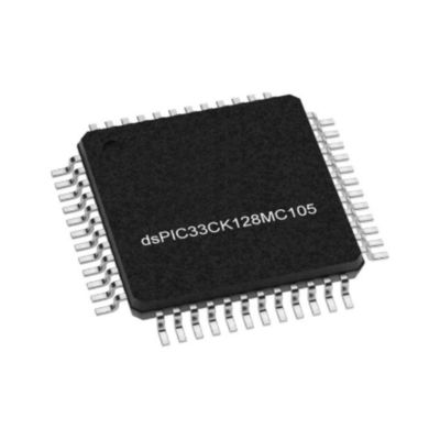 Microcontrôleur MCU DSPIC33CK128MC105T-I/PT Contrôleur de signal numérique de 16 bits de haute précision