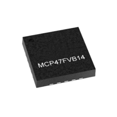 Puce de circuit intégré MCP47FVB14-E/MQ Convertisseurs numériques à analogiques à 10 bits QFN-20