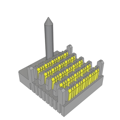 Les connecteurs EBTM-4-10-2.0-S-VT-1-R 80POS haut débit arrière-plan à angle droit