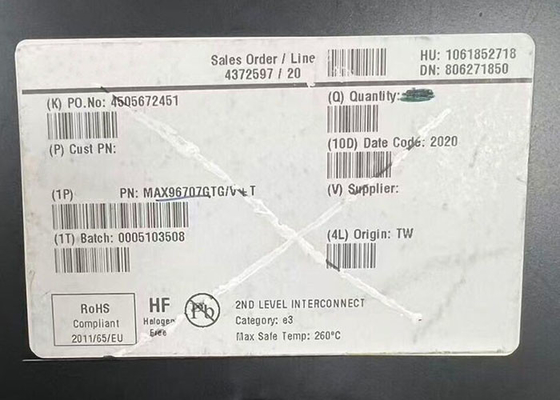 MAX96707GTG puce de circuit intégré GMSL sérialisateur à 14 bits avec entraînement par câble coaxial/STP