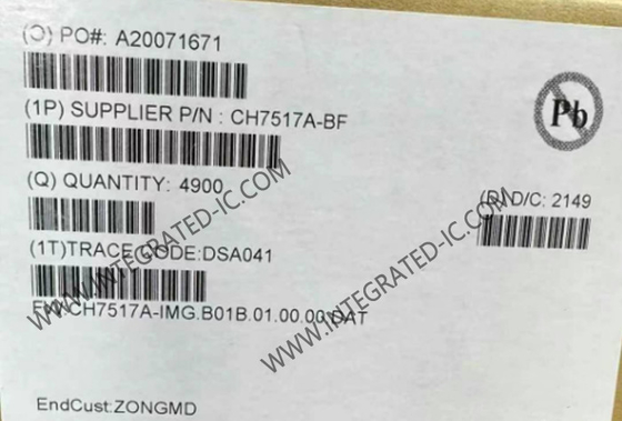 CH7517A puce de circuit intégré à faible consommation Port d'affichage à convertisseur VGA QFN-40