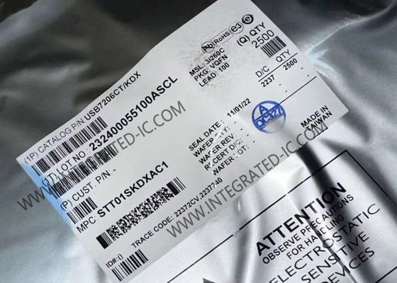 Puce de circuit intégré USB7206CT/KDX USB 3.1 Génération 2 contrôleur de moyeu VQFN-100