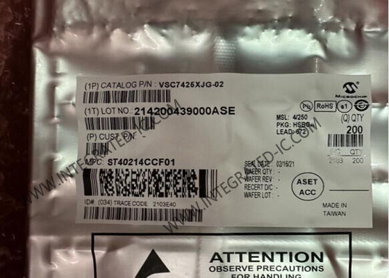 IC Ethernet VSC7425XJG-02 10 Ports gérés couche 2-Ethernet Switch IC avec 12 émetteur-récepteur BGA-672