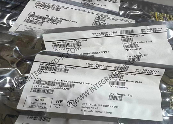 Contrôleur à haute tension des véhicules à moteur du Haut-éclat LED de 20-WFQFN MAX20090BATP/VY+