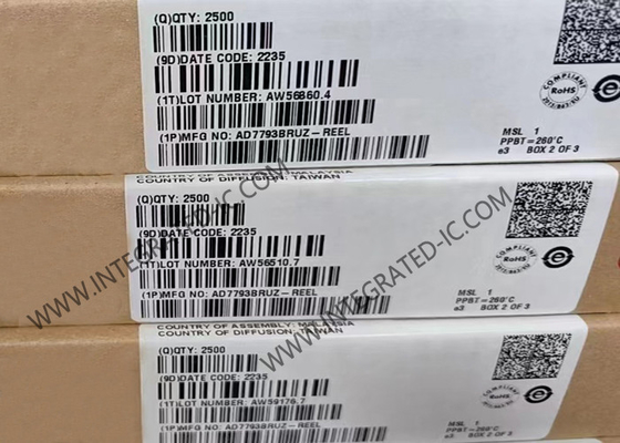 Puce de circuit intégré AD7793BRUZ 3 canaux à faible bruit 24 bits Sigma Delta ADC