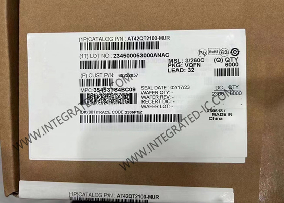 AT42QT2100-MUR Capteur IC 7 canaux QTouch Capteur IC VQFN-32