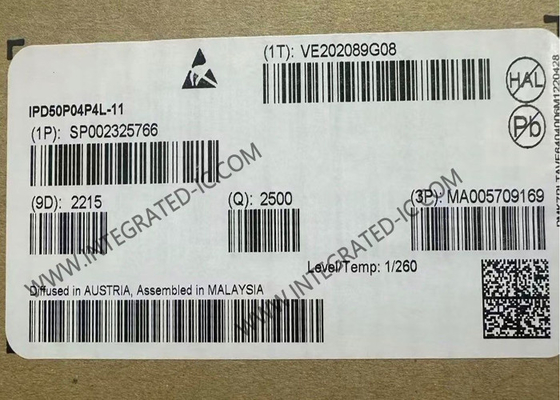 IPD50P04P4L-11 puce de circuit intégré P-Channel 10.6mΩ OptiMOSTM-P2 Transistors MOSFET automobiles