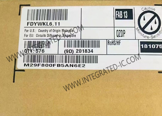 M29F800FB5AN6E2 Chip de mémoire IC 8Mbit parallèle NOR Flash Mémoire intégrée TSOP-48