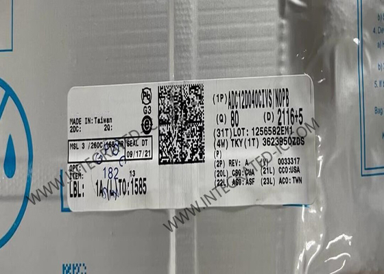 Puce de circuit intégré ADC12D040CIVS 12 bits convertisseur analogique à numérique TQFP-64