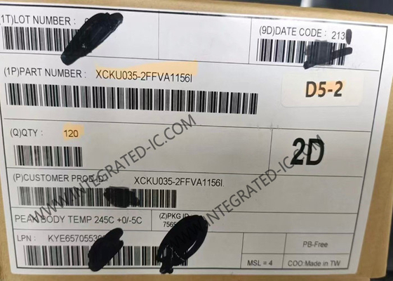 XCKU035-2FFVA1156I Réseau de porte programmable sur le champ Kintex UltraScale FPGA IC FCBGA1156
