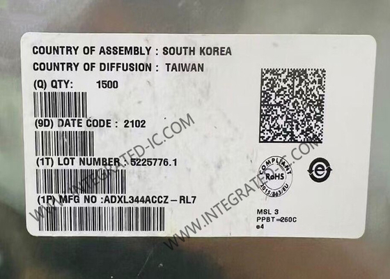 ADXL344ACCZ Capteur IC Accéléromètre de sortie numérique à 3 axes LGA-16 Capteurs de mouvement