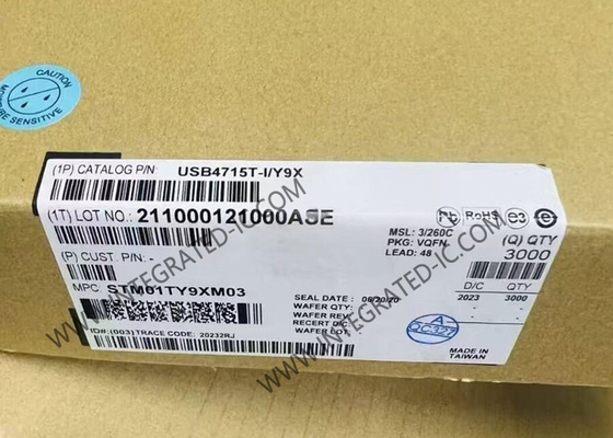 Puce de circuit intégré USB4715T-I/Y9X USB 2.0 contrôleur hub haute vitesse avec FlexConnect sur tous les ports