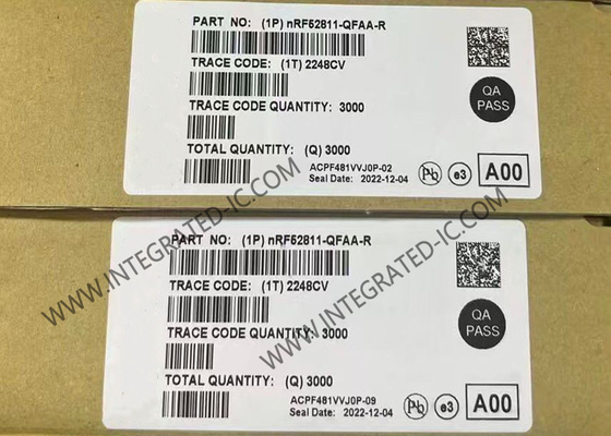 NRF52811-QFAA-R BT IC 2,4 GHz basse énergie BT 5.4 SoC QFN48 BT 5.4 Système sur puce