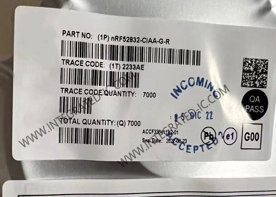 NRF52832-CIAA-G BT IC polyvalent BT 5.4 SoC WLCSP50 Système multiprotocole sur puce