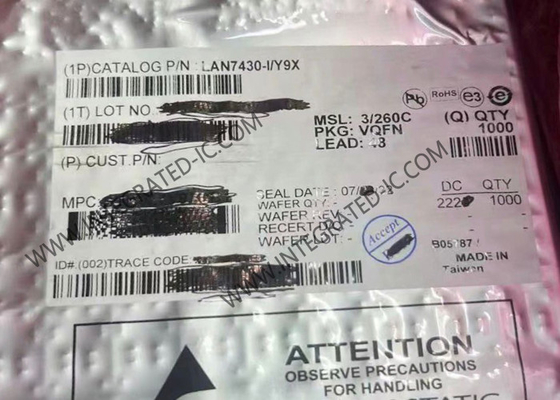 IC Ethernet LAN7430-I/Y9X à faible consommation à puce unique PCIe à contrôleur Ethernet Gigabit