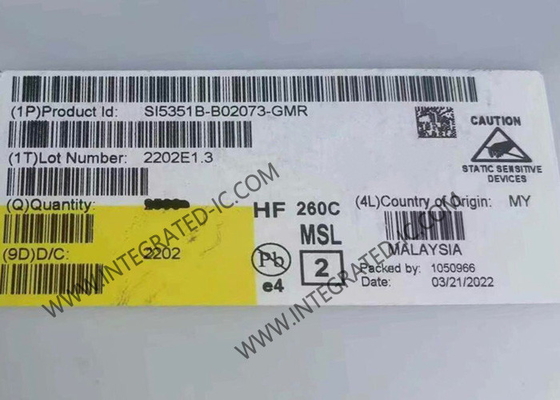 SI5351B-B02073-GMR puce de circuit intégré 200MHz LVCMOS 8 générateur d'horloge de sortie 20-VFQFN