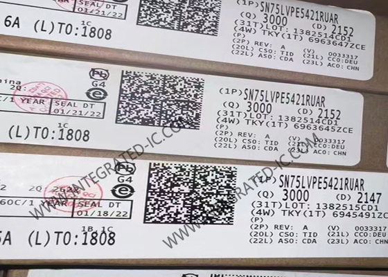 SN75LVPE5412RUAR Circuit intégré Puce PCIe 5.0 32Gbps Répéteur linéaire 4 canaux