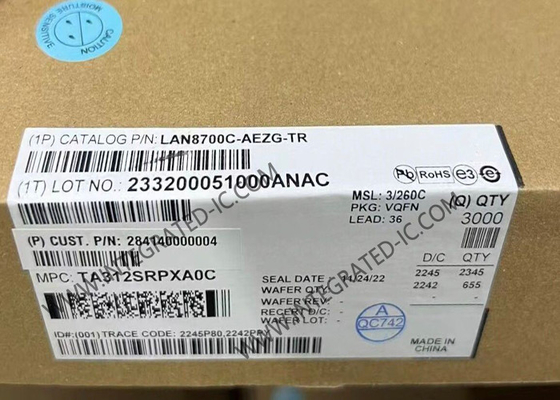 LAN8700C-AEZG Circuit intégré Ethernet 10/100 Base-T/TX Émetteur-récepteur de couche physique Ethernet