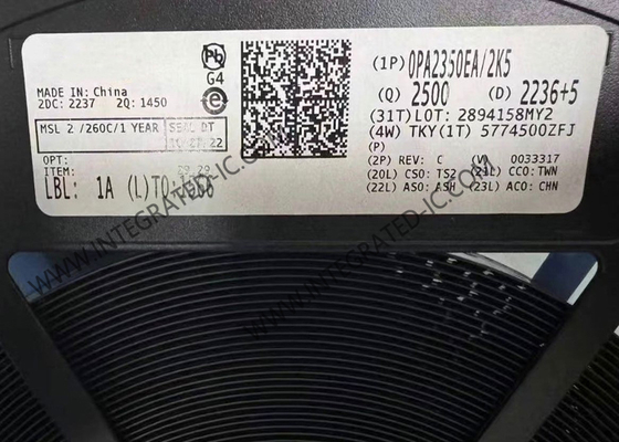 Circuit intégré OPA2350EA, amplificateur opérationnel double, rapide et à faible bruit