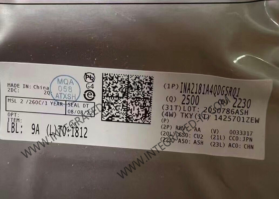 Amplificateurs bidirectionnels des véhicules à moteur d'Actuel-sens de sortie de la tension INA2181A4QDGSRQ1