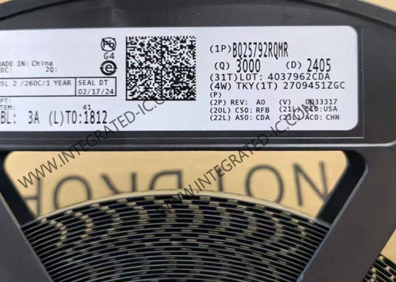 BQ25792RQMR Puce de circuit intégré 5A Chargeur de batterie Buck-Boost avec sélecteur à double entrée
