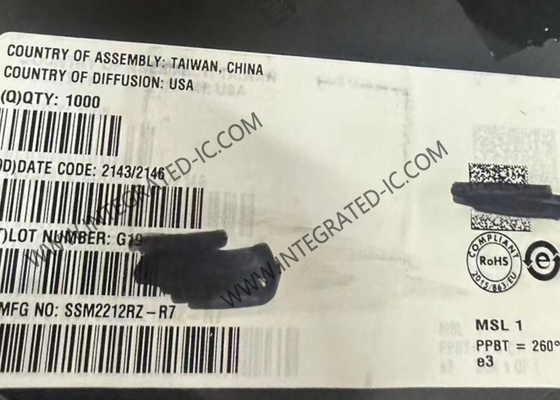 Puce de circuit intégré SSM2212RZ 40V Audio à double correspondance NPN Transistor SOIC-8