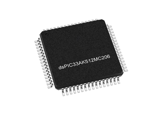 DSPIC33AK512MC206-I/PT Microcontrôleur MCU 200MHz 32 bits DSC avec 512KB de mémoire de programme flash
