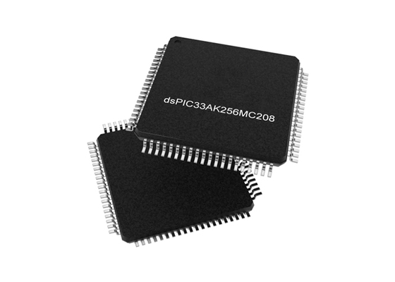 Microcontrôleur MCU DSPIC33AK256MC208T-I/PT Contrôleur de signal numérique 32 bits avec cœur DSPIC33A à haute bande passante
