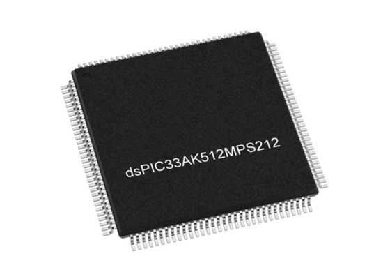 Microcontrôleur DSPIC33AK512MPS212-I/PT MCU 32 bits Contrôleurs de signal numérique TQFP128