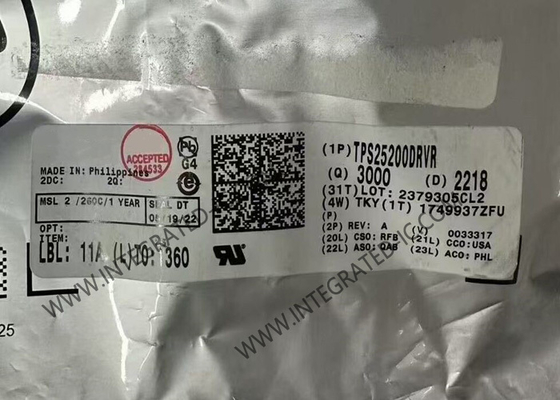 TPS25200DRVR puce de circuit intégré eFuse 5V avec limite de courant réglable de précision et pince à surtension