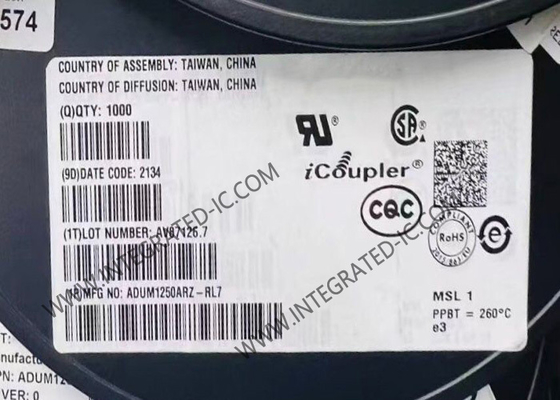 ADUM1250ARZ puce de circuit intégré à chaud échangeable double isolateur I2C 1 Mbps isolateur numérique