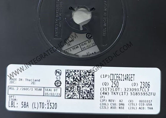 CDCE6214RGET Circuit intégré Puce 350MHz Générateurs d'horloge ultra basse consommation VQFN24