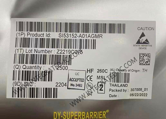 SI53152-A01AGMR Puffer d'horloge PCIe à puce de circuit intégré