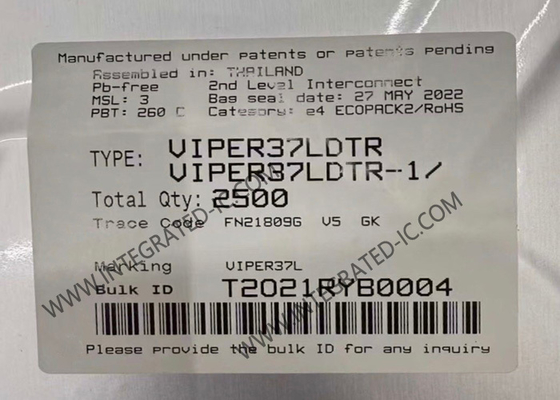 Chip de circuit intégré VIPER37LDTR Convertisseur hors ligne à haute performance à fréquence fixe