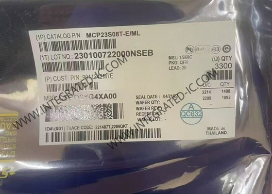 MCP23S08T-E/ML puce de circuit intégré 8 bits SPI I/O expansateur avec interface série