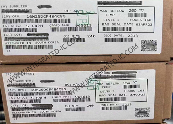 Réseau de porte programmable sur le champ 10M25DCF484C8G 675kbit FBGA-484 1.2V MAX 10 Réseau de porte programmable sur le champ