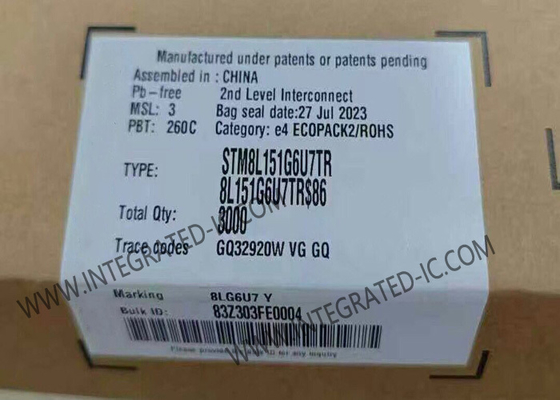 Microcontrôleur STM8L151G6U7TR MCU 8 bits 16 MHz STM8L EnergyLite IC 28-UFQFPN