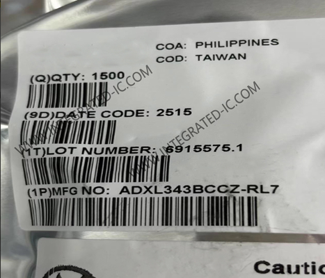 ADXL343BCCZ Capteur IC Accéléromètre numérique à 3 axes LGA-14 Accéléromètre numérique MEMS