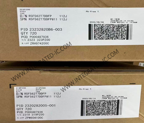 R5F562T7DDFP Microcontrôleur MCU 32 bits 100 MHz RX62T Microcontrôleur 100-LFQFP