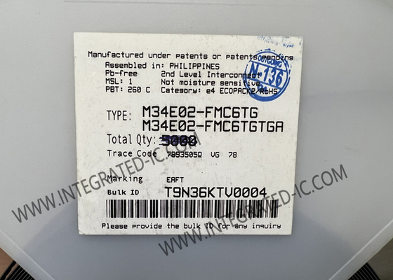 M34E02-FMC6TG Puce de mémoire IC EEPROM SPD 2-Kbit pour modules DRAM