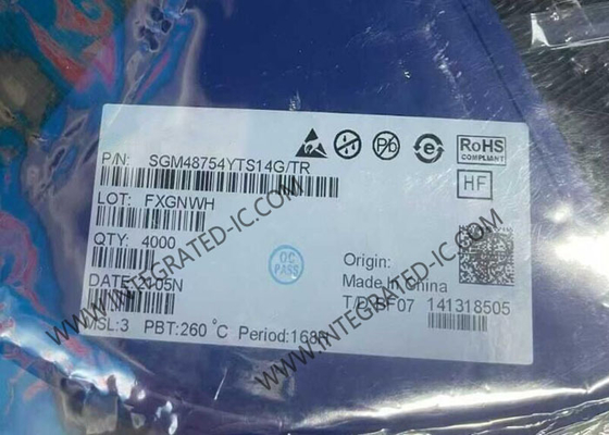 SGM48754YTS14G Circuit intégré puce quad SPST CMOS commutateur analogique TSSOP14