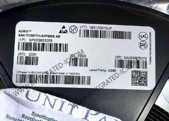 Microcontrôleur MCU IC SAK-TC357TH-64F300S AB avec 3 cœurs, vitesse de 300 MHz et mémoire flash de 4 Mo