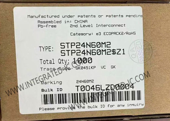 STP24N60M2 Circuit intégré - Puce 600V MDmesh M2 MOSFET de puissance Transistors TO-220-3
