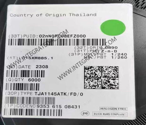 TJA1145ATK puce de circuit intégré à émetteur-récepteur CAN haute vitesse avec débit de données de 5 Mb/s et protection ESD de 8 kV