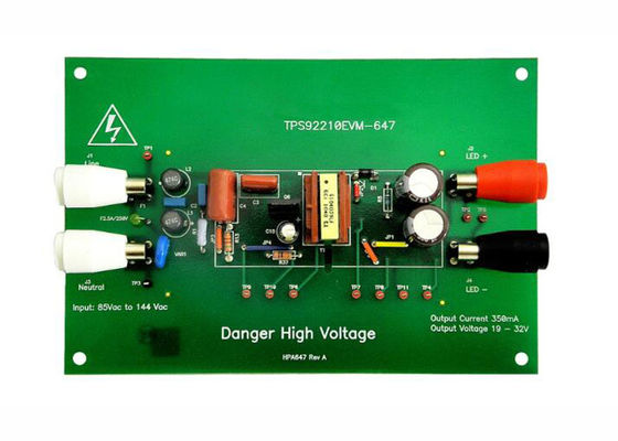 Module d'évaluation du contrôleur de pilote d'éclairage LED PFC naturel TPS92210EVM-647 Embedded Solutions