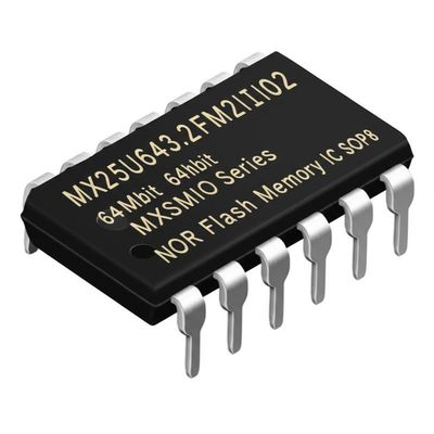 MX25U6432FM2I02 Circuit intégré de mémoire flash NOR 64Mbit avec interface SPI 133 MHz en boîtier SOP8