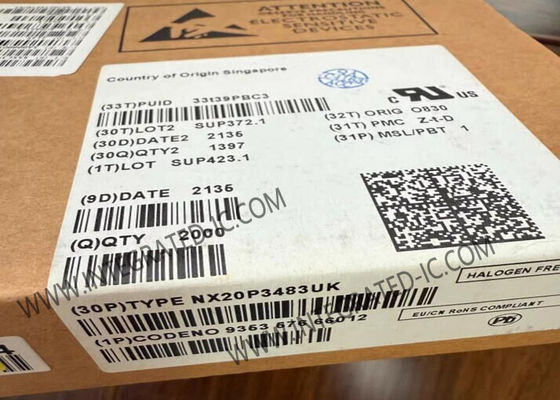 NX20P3483UK Circuit intégré Puce USB Power Delivery IC avec USB-C 3.0 Courant de fonctionnement 3.4A et Tension de fonctionnement 2.7V à 5.5V